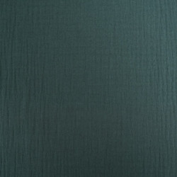 Double Gaze Unie 135CM Vert Forêt - Thaïs - Maison Klem