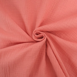 Double Gaze Unie 135CM Marsala - Thaïs - Maison Klem