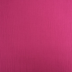 Double Gaze Unie 135CM Framboise - Thaïs - Maison Klem