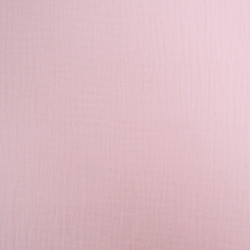 Double Gaze Unie 135CM Rose Tendre - Thaïs - Maison Klem