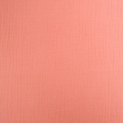 Double Gaze Unie 135CM Abricot - Thaïs - Maison Klem