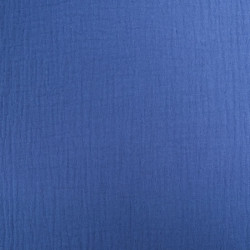 Double Gaze Unie 135CM Bleu Electrique - Thaïs - Maison Klem