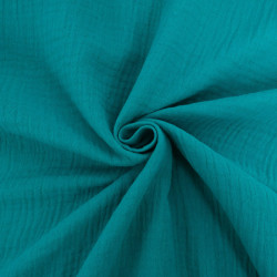 Double Gaze Unie 135CM Emeraude - Thaïs - Maison Klem