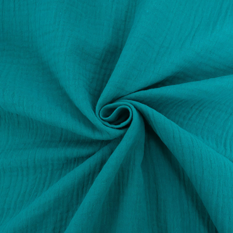 Double Gaze Unie 135CM Emeraude - Thaïs - Maison Klem