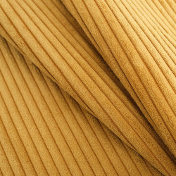 Velours Grosses Côtes Zoé Moutarde - Maison Klem