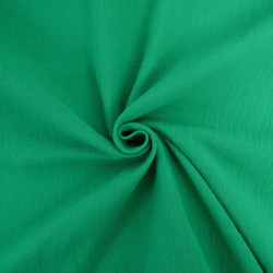 Double Gaze Unie 135CM Vert Gazon - Thaïs - Maison Klem