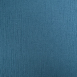 Double Gaze Unie 135CM Pétrole - Thaïs - Maison Klem