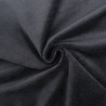 Minky Lisse Uni Okeo-Tex Noir - Maison Klem