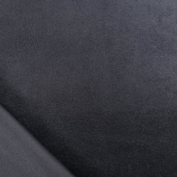 Minkee Lisse Uni Okeo-Tex noir