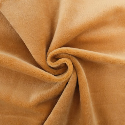 Minky Lisse Uni Okeo-Tex Camel - Maison Klem