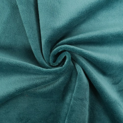 Minky Lisse Uni Okeo-Tex Emeraude - Maison Klem