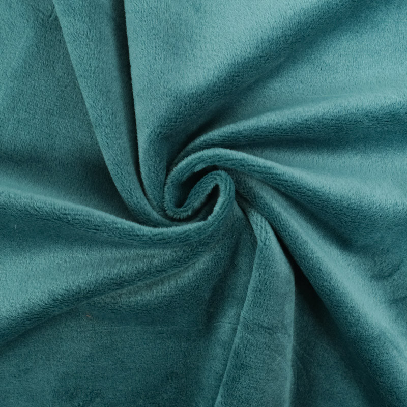 Minky Lisse Uni Okeo-Tex Emeraude - Maison Klem