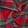 Tissu Motif Ecossais Rouge - Mercerine