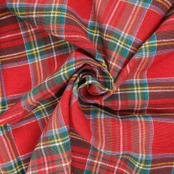 Tissu Motif Ecossais Star - Maison Klem