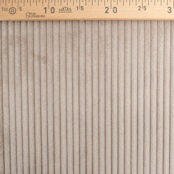 Velours Grosses Côtes Zoé Mink - Maison Klem