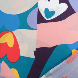 Popeline de Coton Imprimée - Maison Klem