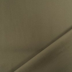 Popeline de Coton Unie Kaki Premium - Maison Klem