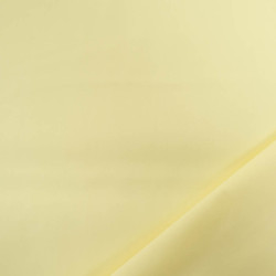Popeline de Coton Unie Jaune Pastel Premium - Maison Klem