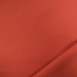 Popeline de Coton Unie Terracotta Premium - Maison Klem