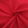 Popeline de Coton Unie Rouge Premium - Maison Klem