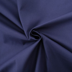 Popeline de Coton Unie Marine Premium - Maison Klem