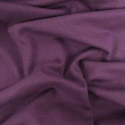 Rib Cuff Fabric Eggplant - Leonore - Maison Klem