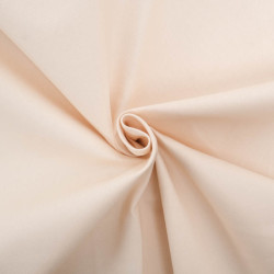 Tissu Sergé de Coton Uni Beige Clair - Maison Klem