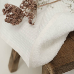 Nid d'Abeille Envers Eponge Blanc - Maison Klem