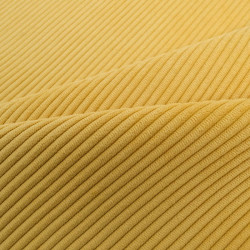 Velours Côtelé Ameublement Belém Jaune Soleil - Maison Klem