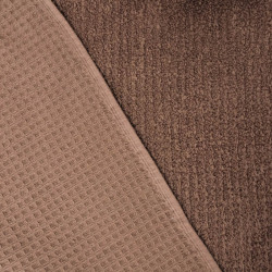 Waffle Fabric Terry Backing Nougat - Maison Klem