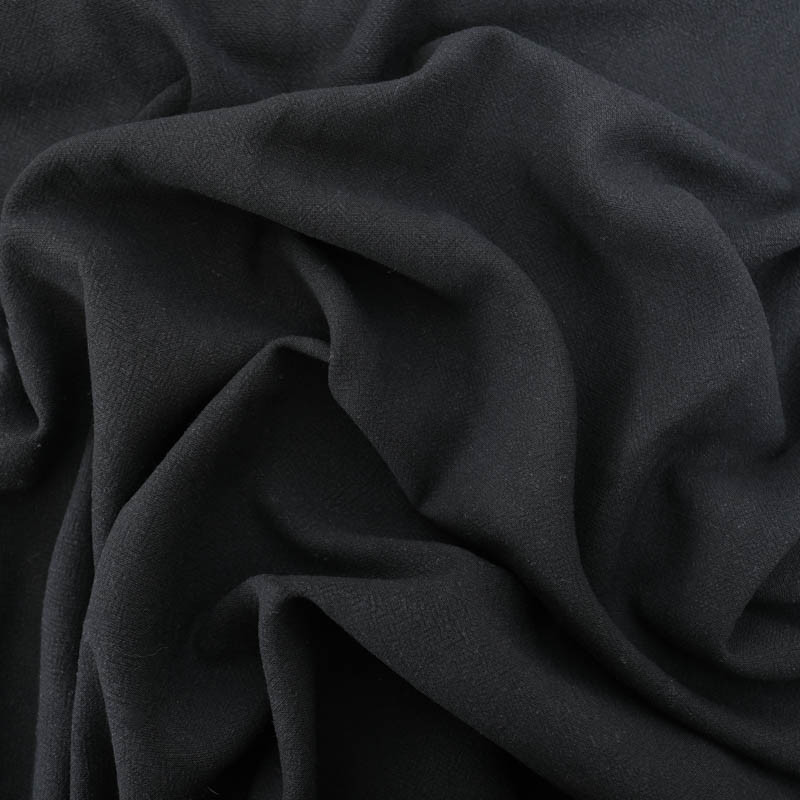 Lin Lavé Viscose 138CM noir - Maison Klem
