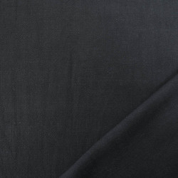 Lin Lavé Viscose 138CM noir - Maison Klem