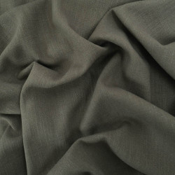 Lin Lavé Viscose 138CM Vert Forêt - Maison Klem