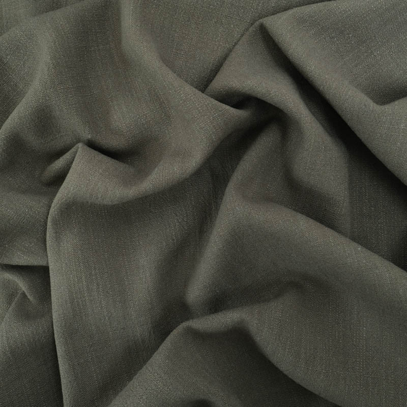 Lin Lavé Viscose 138CM Vert Forêt - Maison Klem