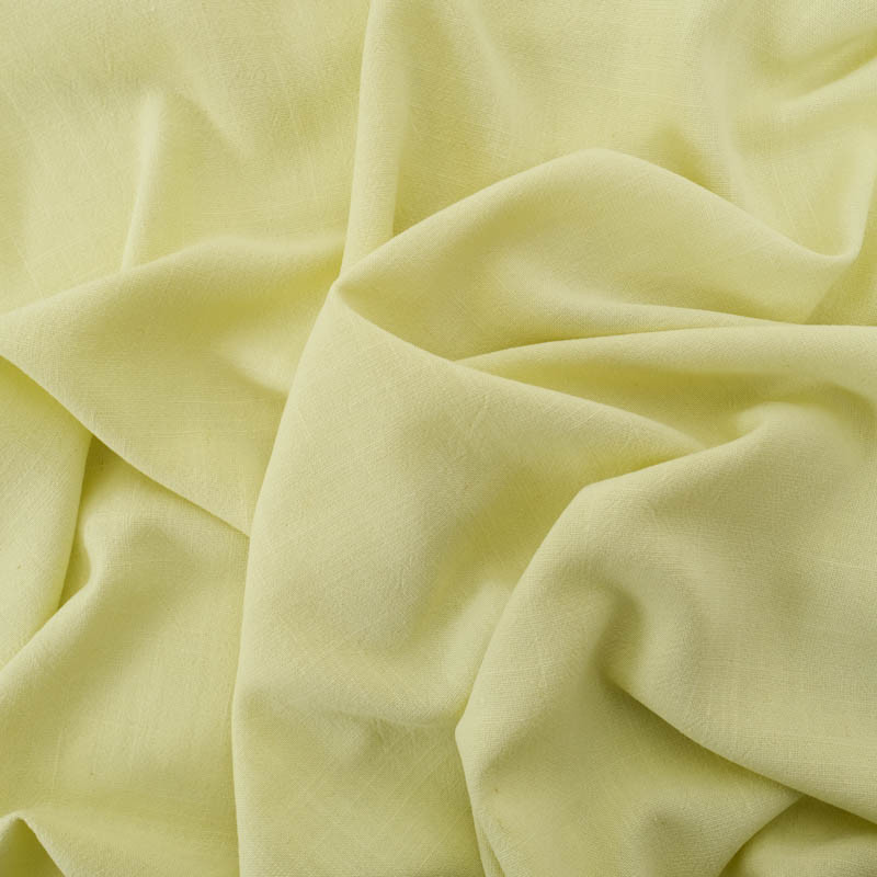 Lin Lavé Viscose 138CM Vert Anis - Maison Klem