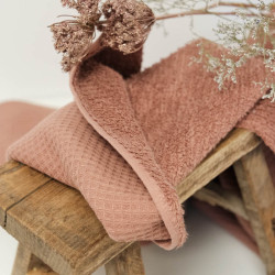 Nid d'Abeille Envers Eponge Châtaigne - Maison Klem