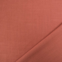 Lin Lavé Viscose 138CM Terracotta - Maison Klem