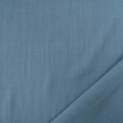 Lin Lavé Viscose 138CM Bleu Persan - Maison Klem