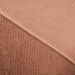 Waffle Fabric Terry Backing Chestnut - Maison Klem