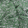 Tissu Viscose Vert Motif Fleuri - Maison Klem