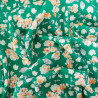Viscose Vert Gazon Motif Fleuri - Maison Klem