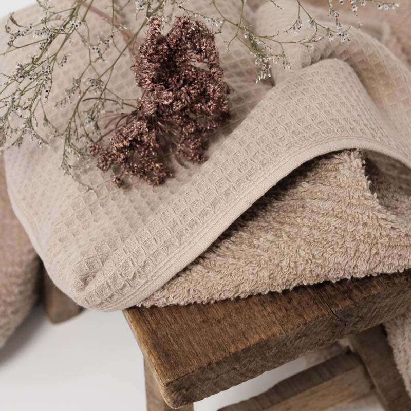 Nid d'Abeille Envers Eponge Galet - Maison Klem