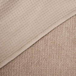 Waffle Fabric Terry Backing Pebble - Maison Klem