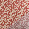 Viscose Terracotta Motif Beige - Maison Klem