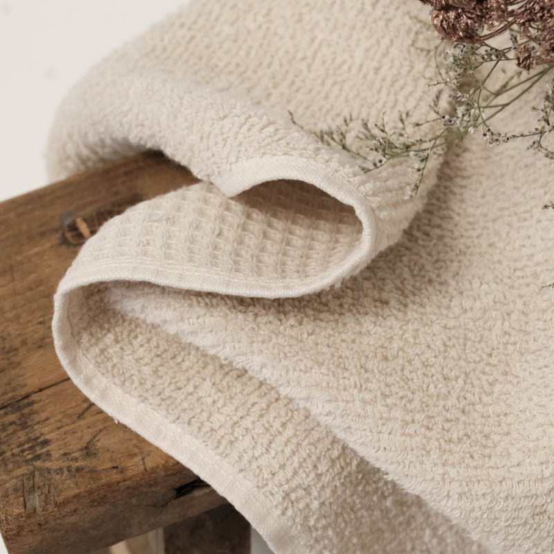 Nid d'Abeille Envers Eponge Sable - Maison Klem