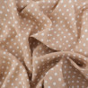 Viscose Sable à Pois Blancs - Maison Klem