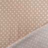 Viscose Sable à Pois Blancs - Maison Klem