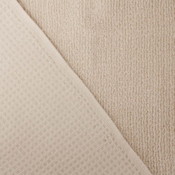 Waffle Fabric Terry Backing Sand - Maison Klem