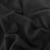 Tissu Triple Gaze de Coton Noir - Oeko-Tex - Maison Klem