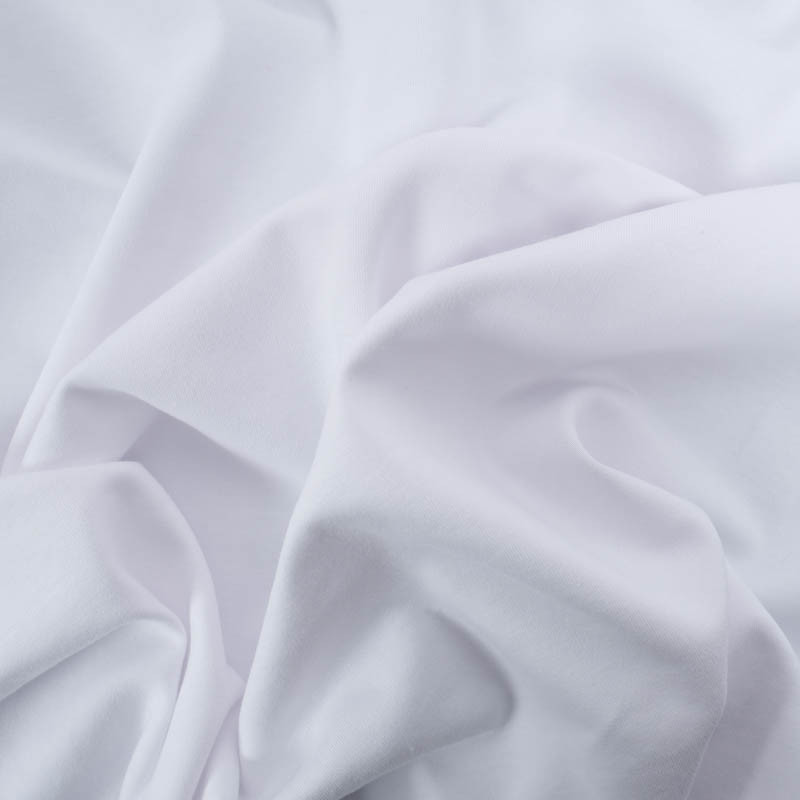 Tissu Jersey Interlock Premium Blanc - Maison Klem
